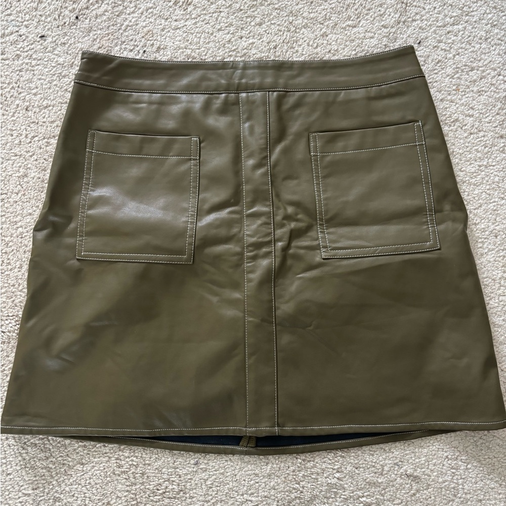 Very J Green Mini Pencil Skirt Casual Cargo